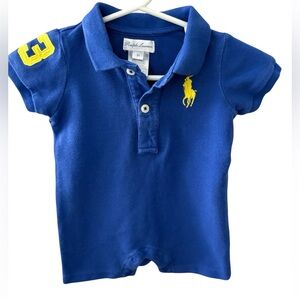 Baby Boy’s RALPH LAUREN Shorts Romper Outfit Size 3 Months